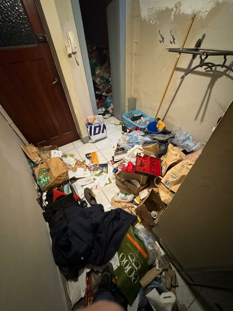 Voor het huis leegmaken: Leefruimte ontruimd